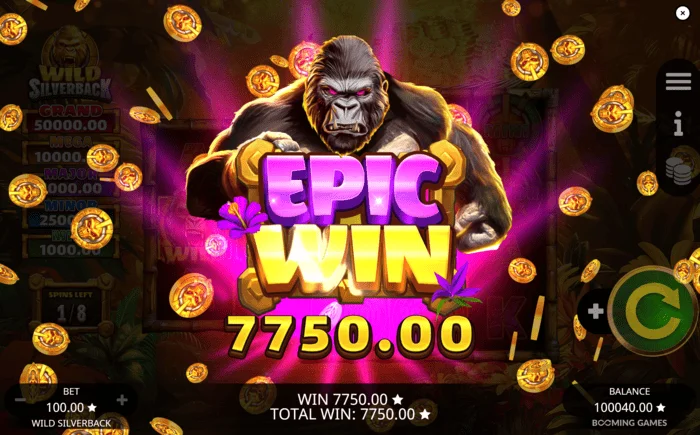 Wild Silverback - epic win with Grand Jackpot