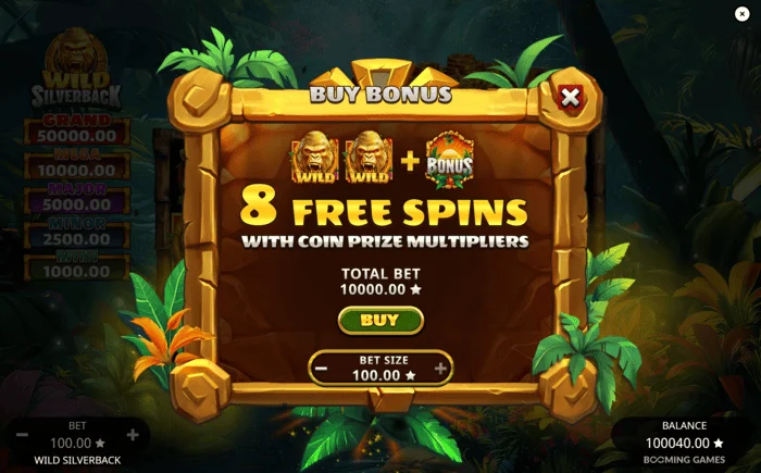 Wild Silverback - Free Spins feature trigger